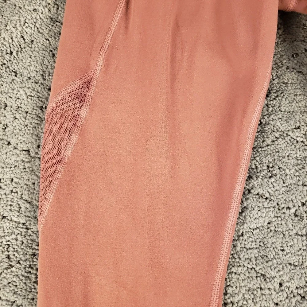 Athleta‎ Yoga Pants Womens S Rose Pink Pull On Compression Leggings Running Gym